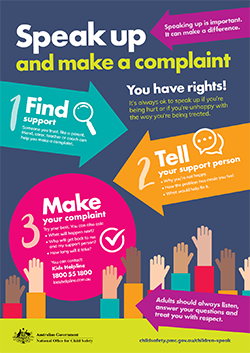 Speak up and make a complaint | National Office for Child Safety